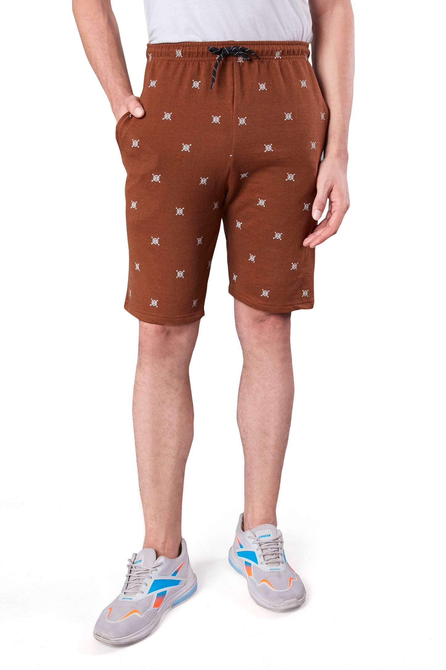 Wild Camo Men Brown Regular Short