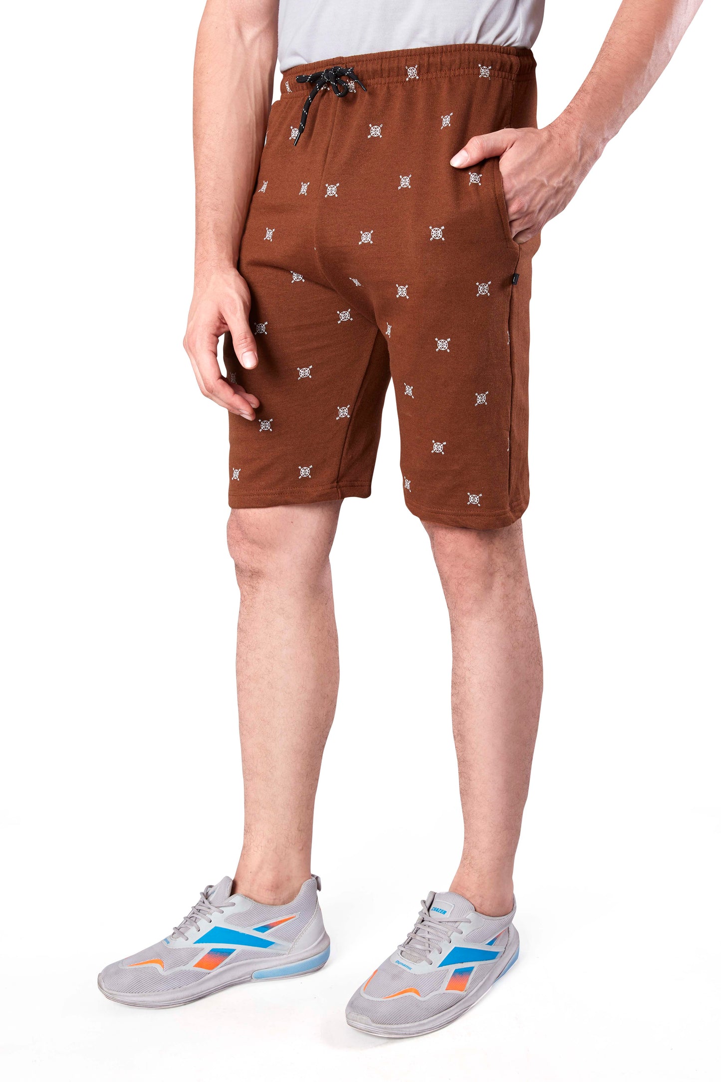 Wild Camo Men Brown Regular Short