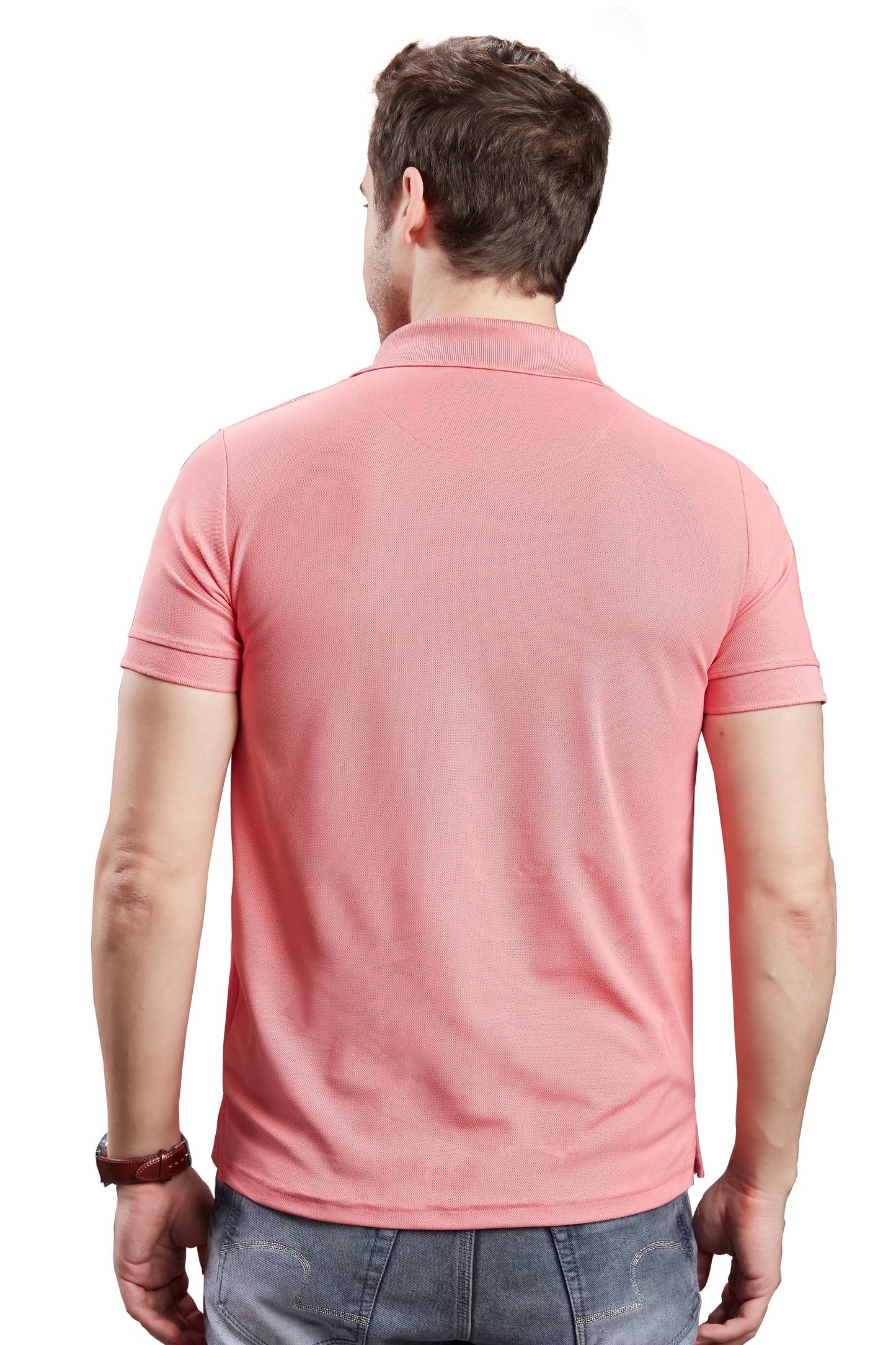 Wild Camo Men's Pink Smart Polo T-shirt