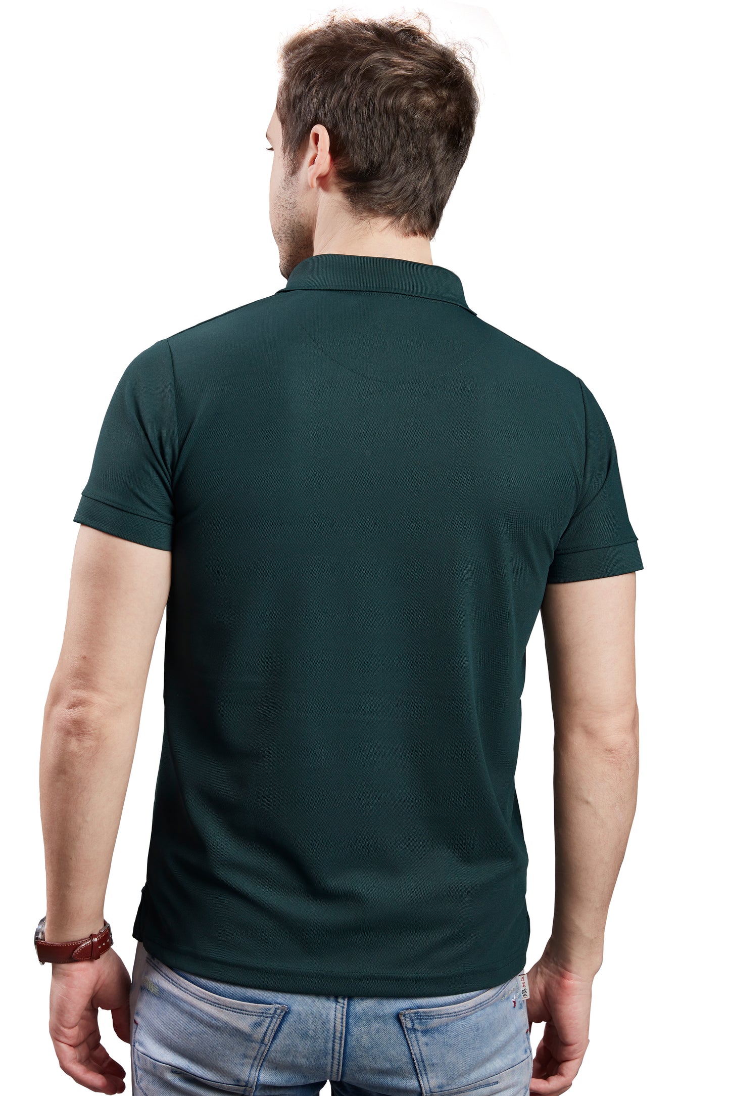 Wild Camo Men's Pine Green Smart Polo T-shirt