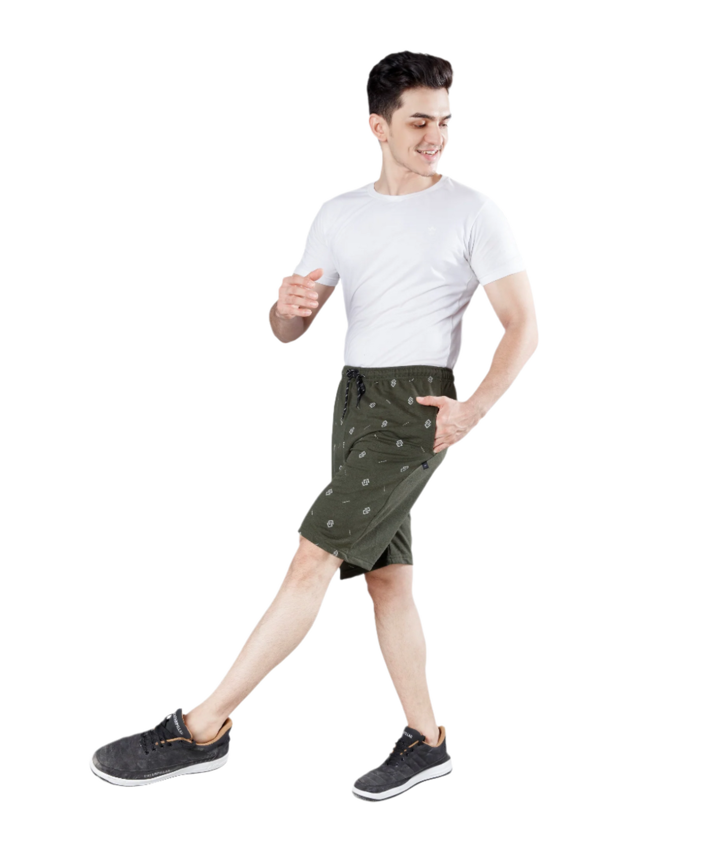Wild Camo Men Green Regular Short