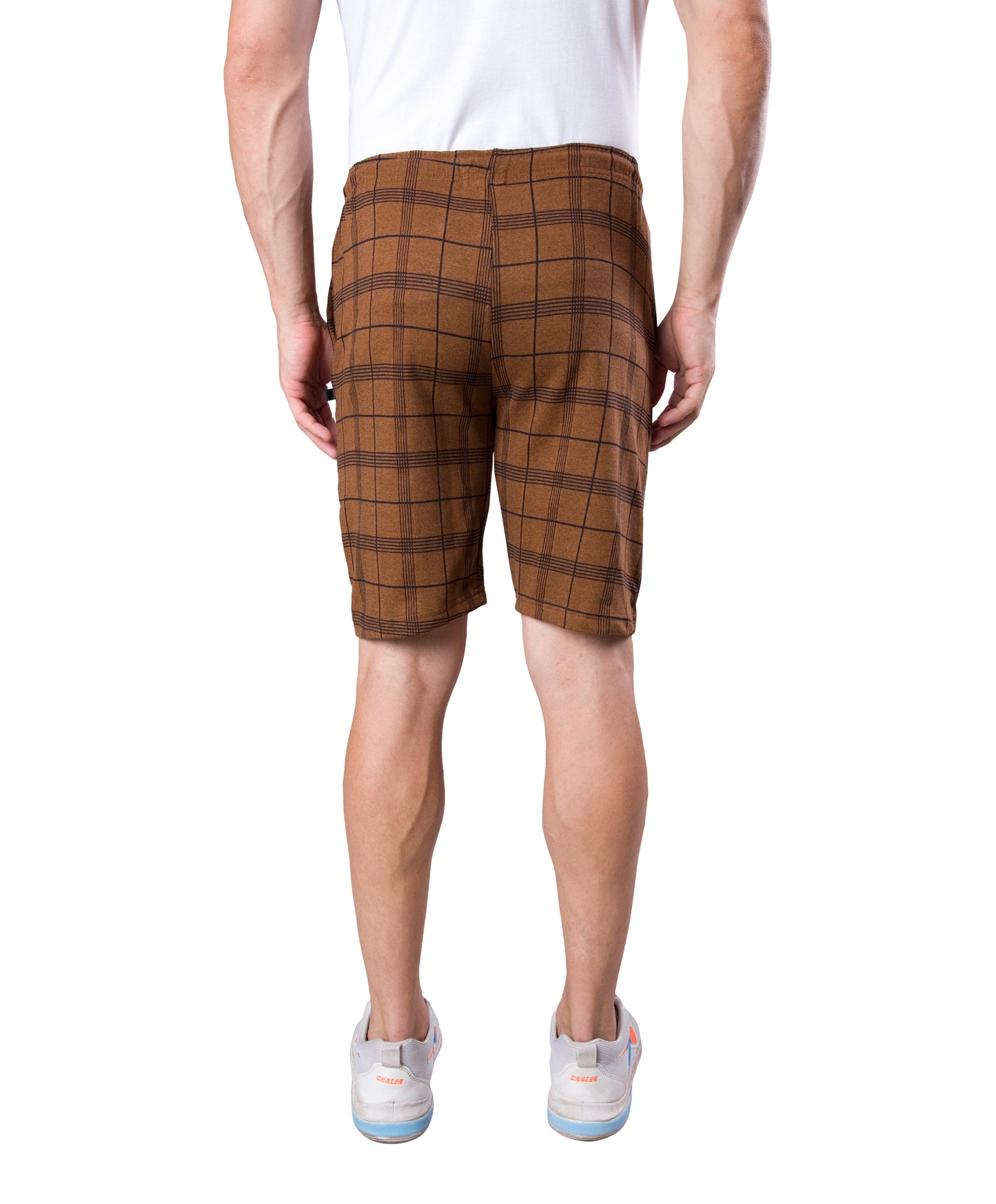 Wild Camo Brown Checkered Casual Short