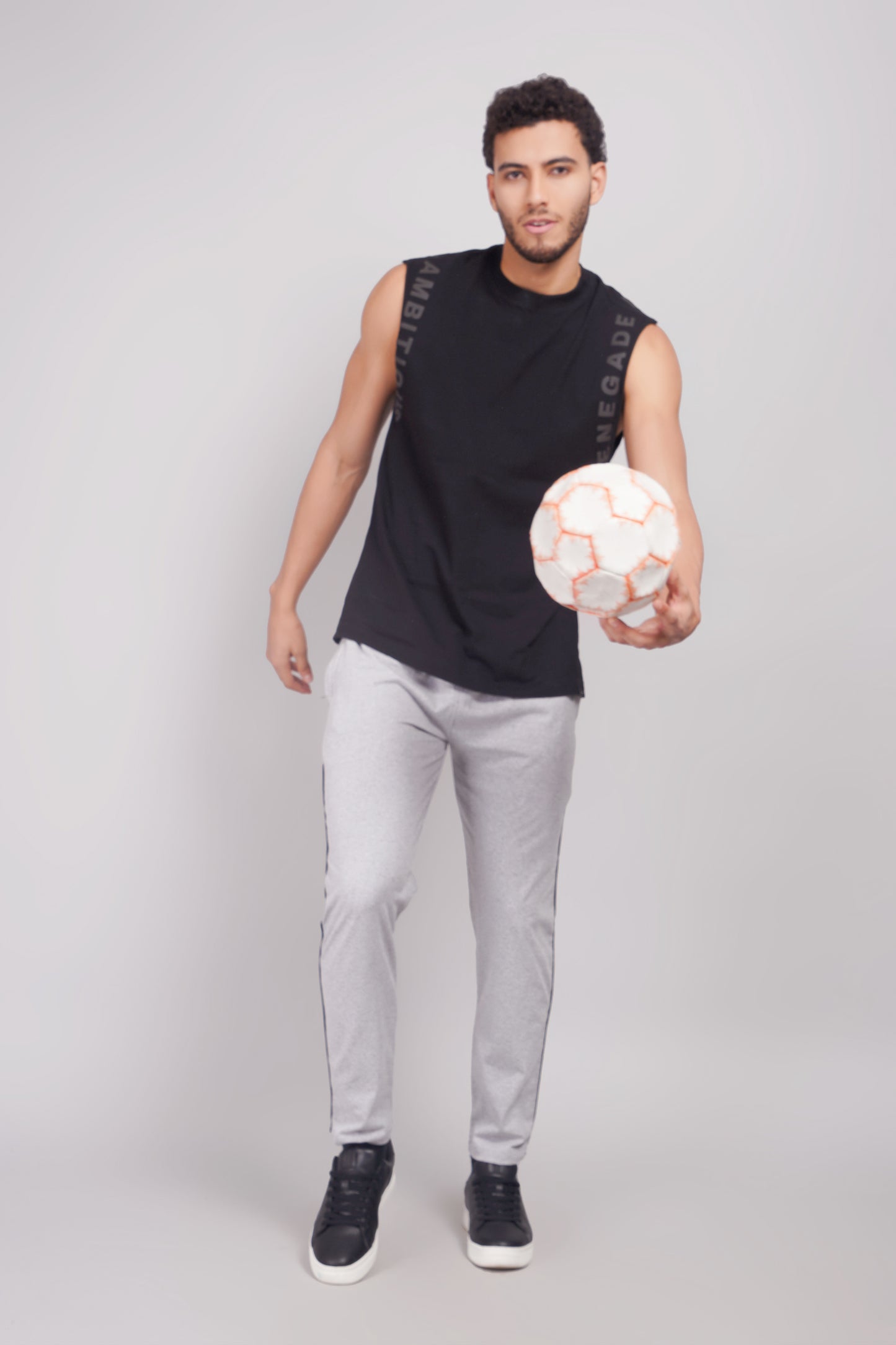 Mens Cotton White Track Pant