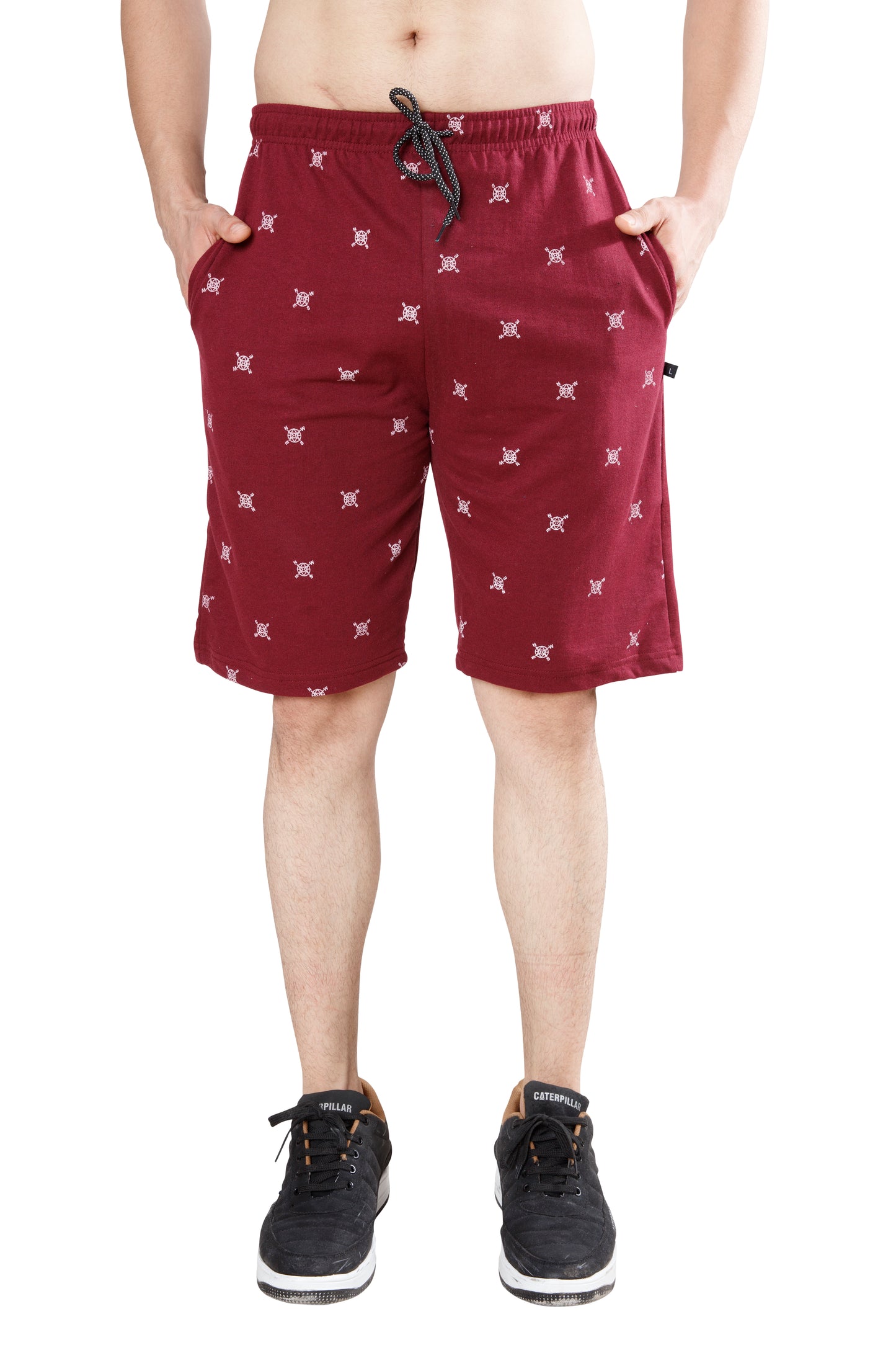 Wild Camo Men Maroon Regular Short
