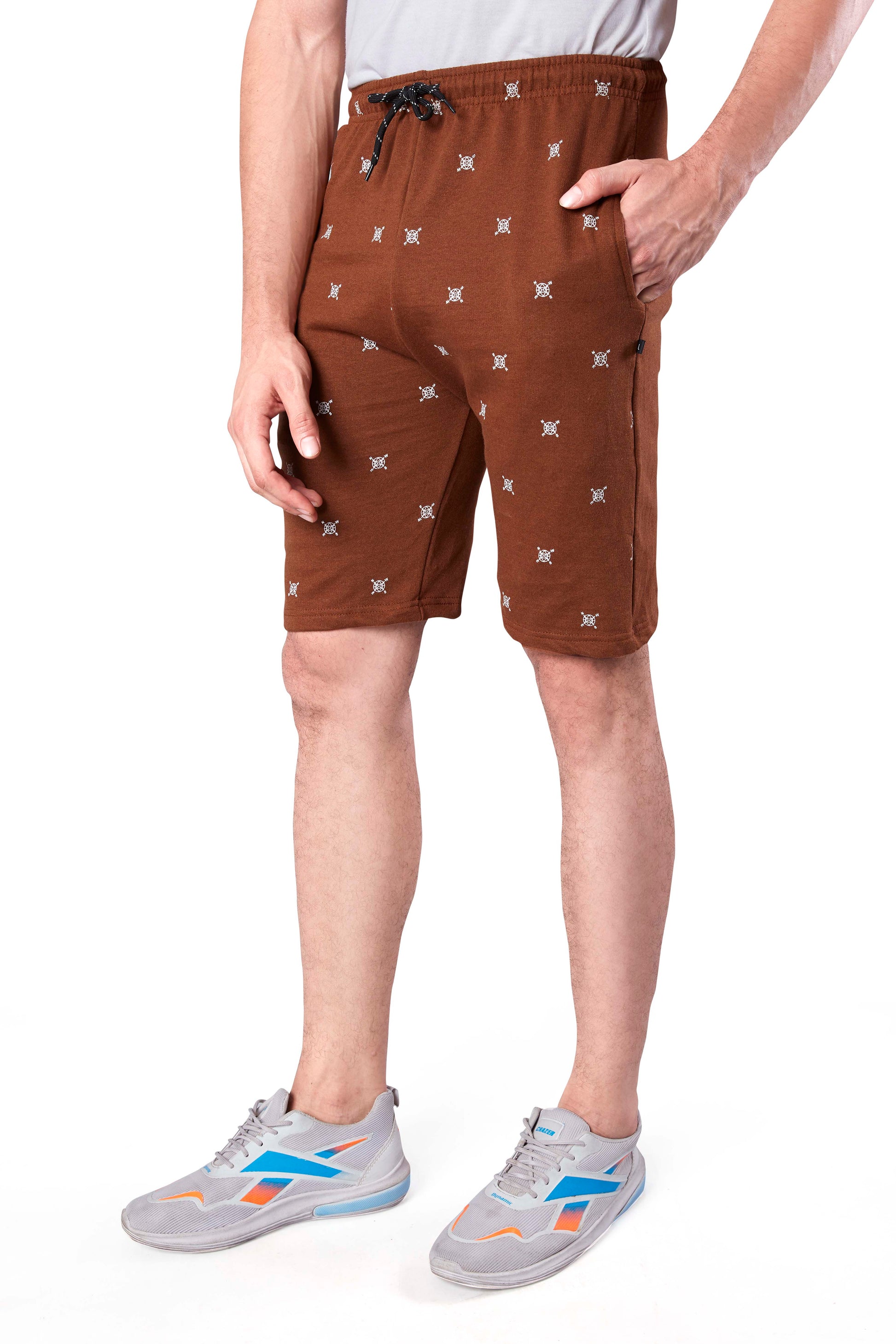 Wild Camo Men Brown Regular Short