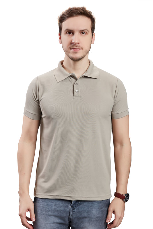 Wild Camo Men's Aluminium Smart Polo T-shirt
