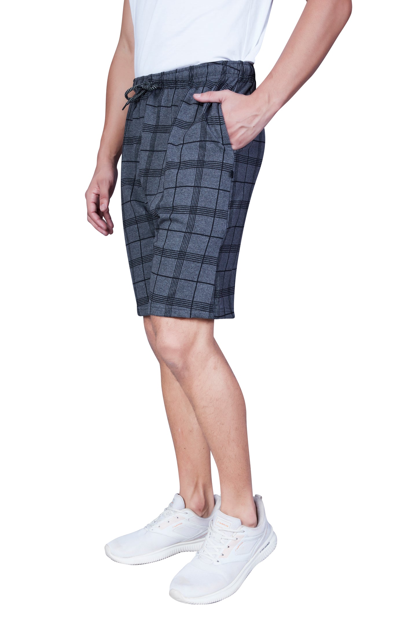 Wild Camo Grey Checkered Casual Short