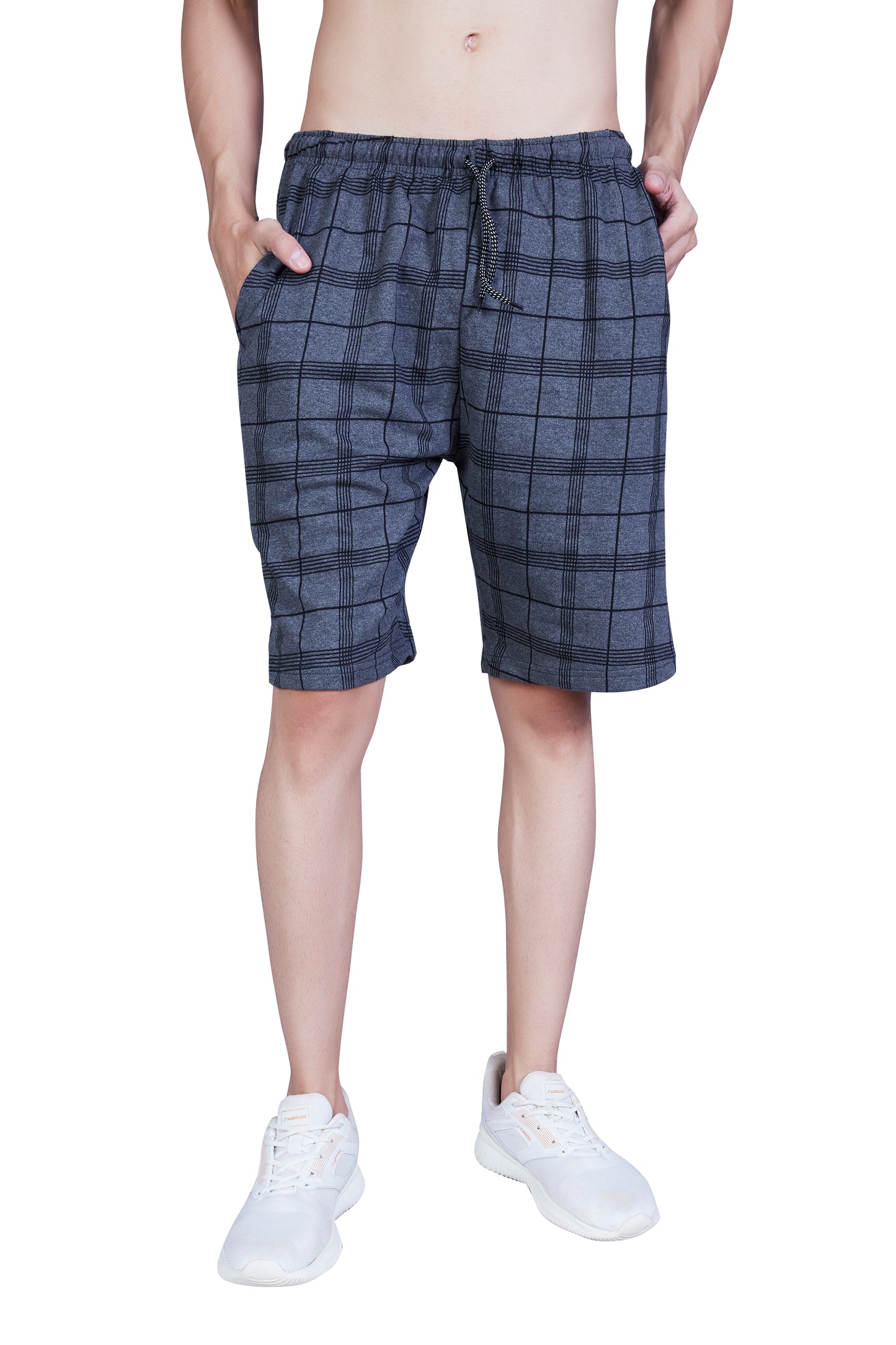 Wild Camo Grey Checkered Casual Short