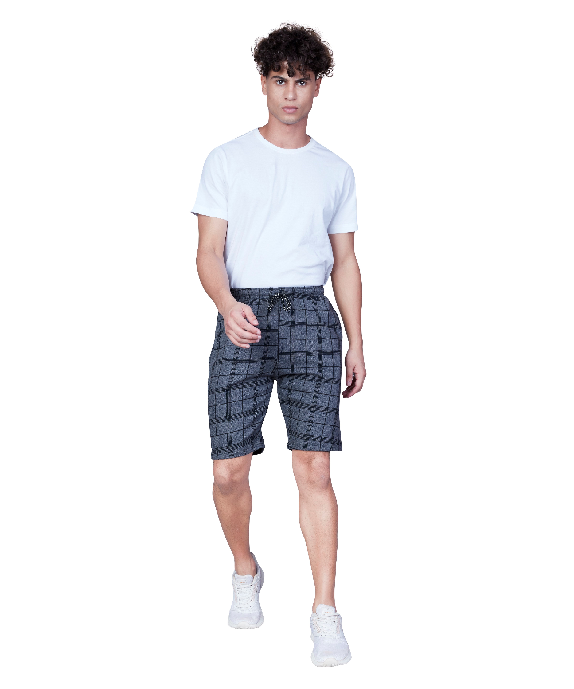 Wild Camo Grey Checkered Casual Short
