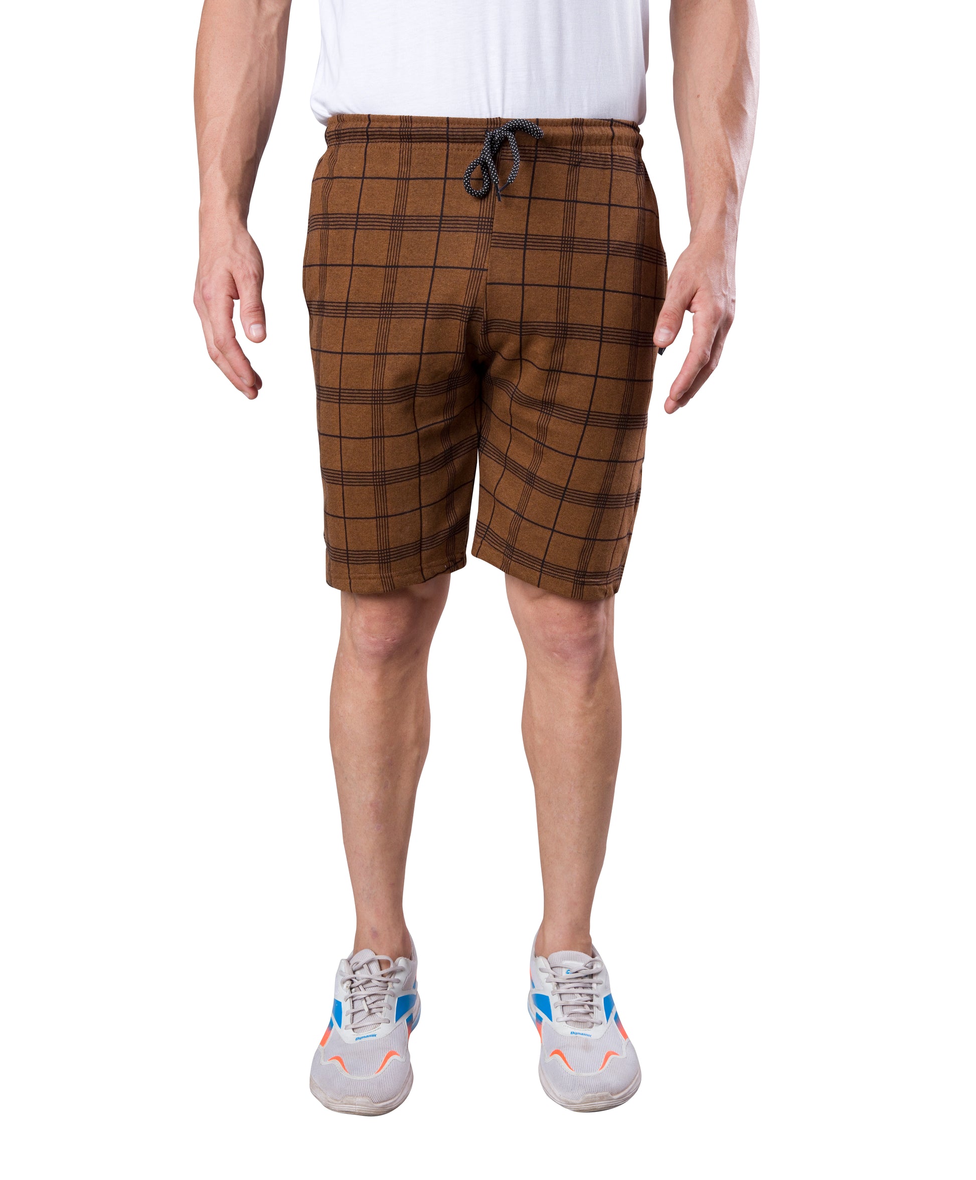 Wild Camo Brown Checkered Casual Short