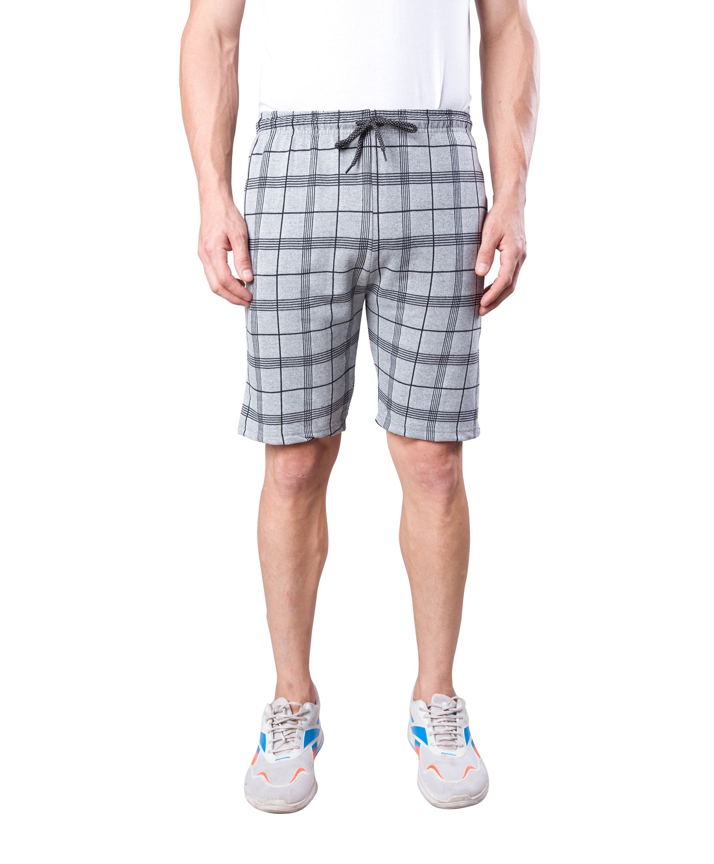 Wild Camo White Checkered Casual Short