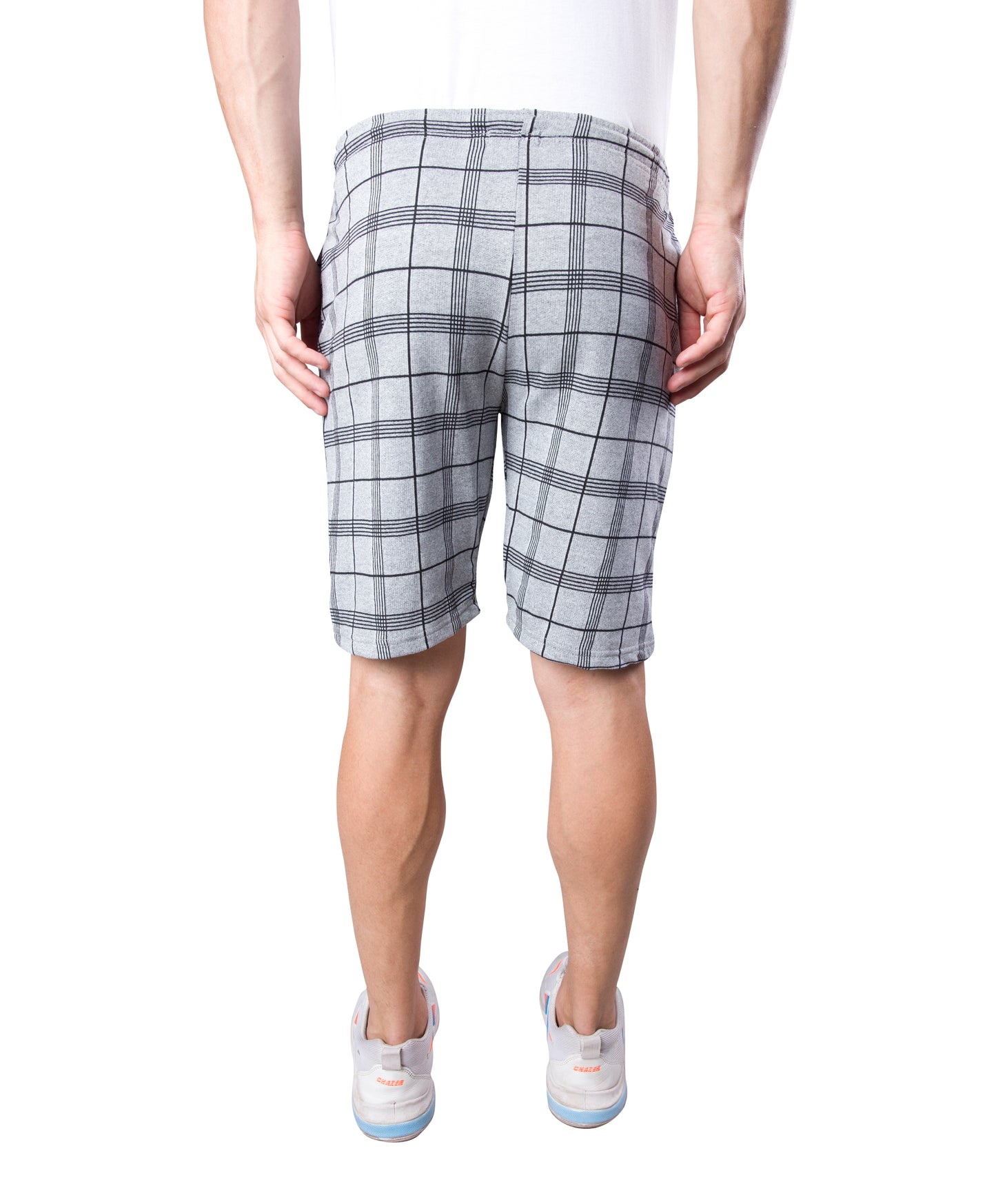Wild Camo White Checkered Casual Short