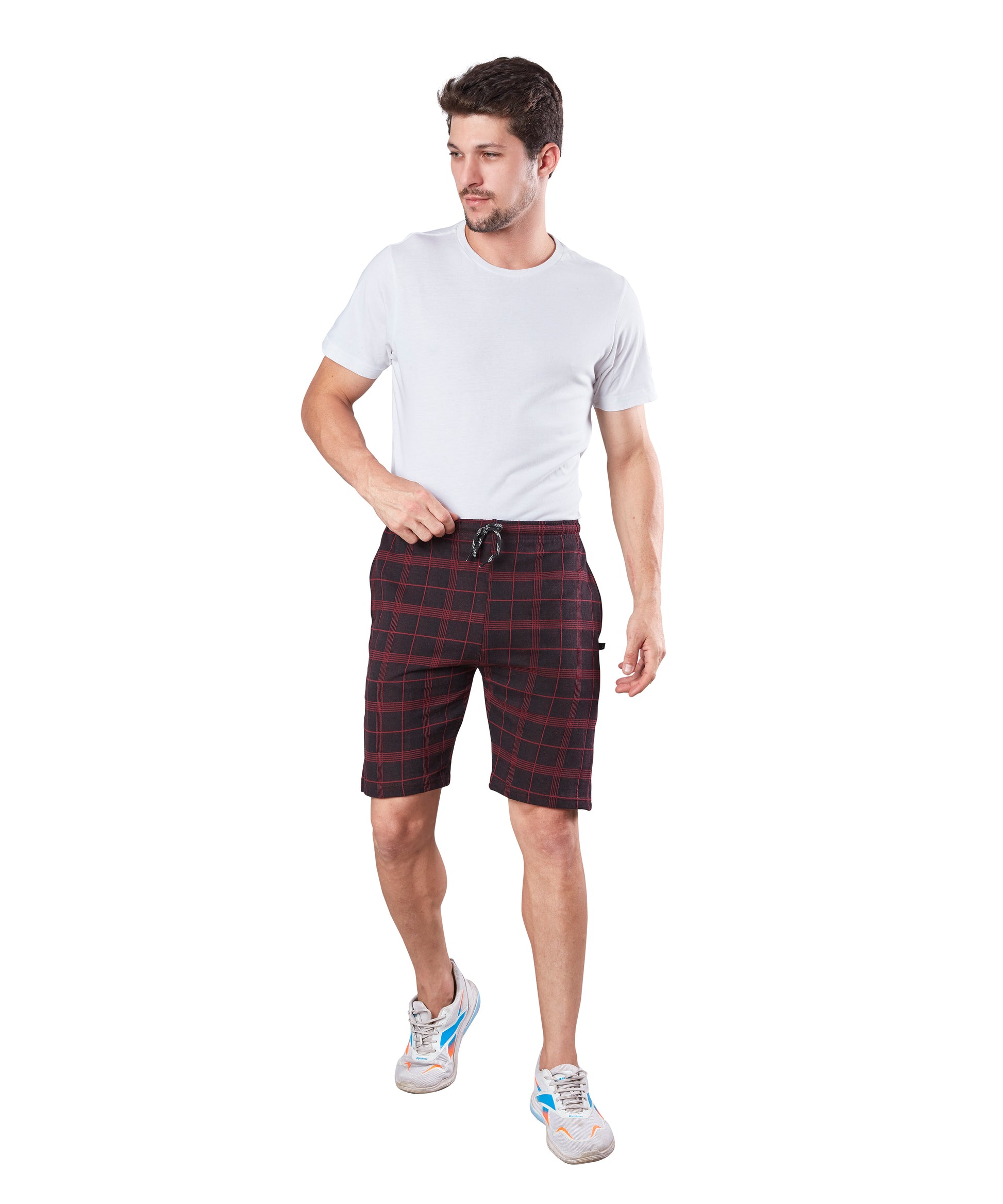 Wild Camo Red Checkered Casual Short